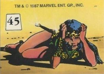 1987 Comic Images Mutant Hall of Fame Stickers #45 Karma Front
