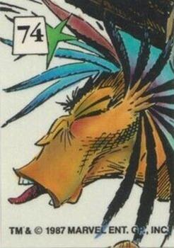 1987 Comic Images Mutant Hall of Fame Stickers #74 Bird-Brain Front