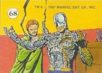 1987 Comic Images Marvel's Magic Moments Stickers #68 James Hudson Front