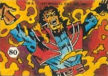 1987 Comic Images Marvel's Magic Moments Stickers #80 Beyonder Front