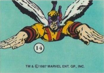 1987 Comic Images History of the X-Men Stickers #14 Angel Front