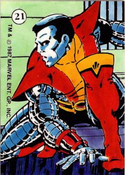1987 Comic Images History of the X-Men Stickers #21 Colossus Front