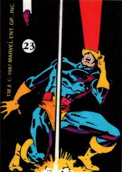 1987 Comic Images History of the X-Men Stickers #23 Cyclops Front