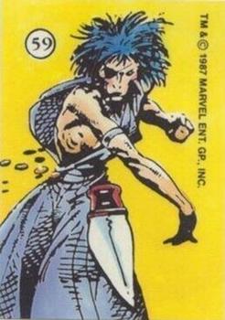 1987 Comic Images History of the X-Men Stickers #59 Callisto Front