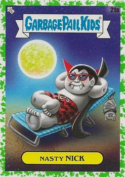 2021 Topps Garbage Pail Kids Go on Vacation - Booger Green #21a Nasty Nick Front