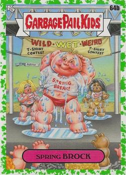 2021 Topps Garbage Pail Kids Go on Vacation - Booger Green #64b Spring Brock Front