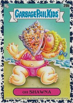 2021 Topps Garbage Pail Kids Go on Vacation - Bruised Black #29b Oh Shawna Front