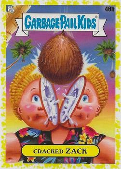 2021 Topps Garbage Pail Kids Go on Vacation - Phlegm Yellow #46b Cracked Zack Front