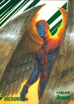 2022 Fleer Ultra Marvel Avengers - Green Foil #2 Archangel Front