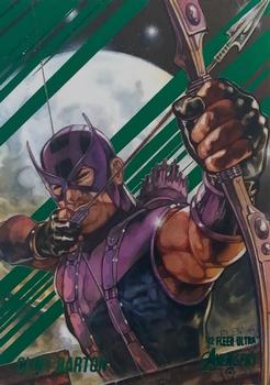 2022 Fleer Ultra Marvel Avengers - Green Foil #14 Clint Barton Front
