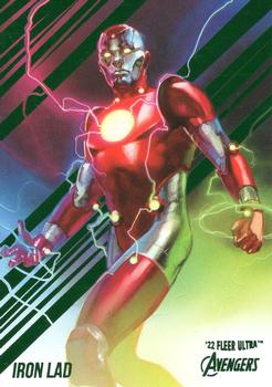 2022 Fleer Ultra Marvel Avengers - Green Foil #34 Iron Lad Front