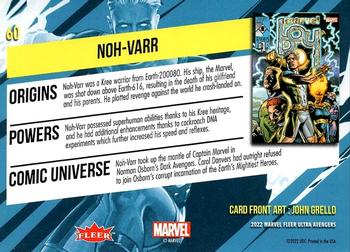 2022 Fleer Ultra Marvel Avengers - Green Foil #60 Noh-Varr Back