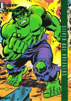 2022 Fleer Ultra Marvel Avengers - Green Foil #107 Hulk Front