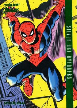 2022 Fleer Ultra Marvel Avengers - Green Foil #112 Spider-Man Front