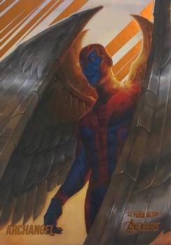2022 Fleer Ultra Marvel Avengers - Orange Foil #2 Archangel Front
