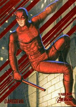 2022 Fleer Ultra Marvel Avengers - Orange Foil #16 Daredevil Front