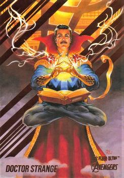 2022 Fleer Ultra Marvel Avengers - Orange Foil #54 Doctor Strange Front