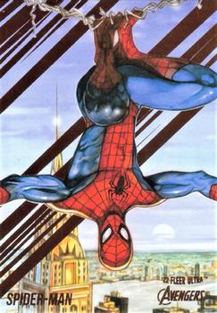2022 Fleer Ultra Marvel Avengers - Orange Foil #69 Spider-Man Front