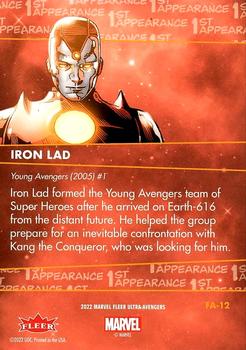 2022 Fleer Ultra Marvel Avengers - 1st Appearances #FA-12 Iron Lad Back