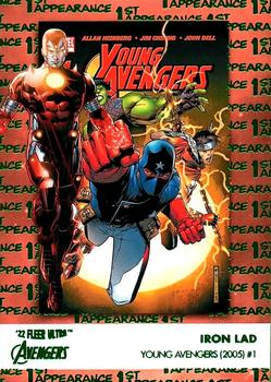 2022 Fleer Ultra Marvel Avengers - 1st Appearances Green Foil #FA-12 Iron Lad Front