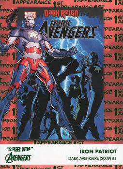 2022 Fleer Ultra Marvel Avengers - 1st Appearances Green Foil #FA-15 Iron Patriot Front