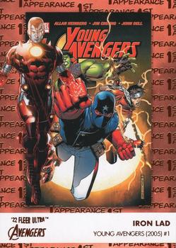 2022 Fleer Ultra Marvel Avengers - 1st Appearances Orange Foil #FA-12 Iron Lad Front