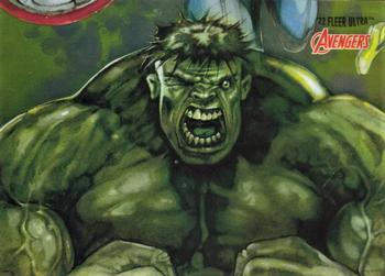 2022 Fleer Ultra Marvel Avengers - 3x3 Puzzle #2 Hulk Front