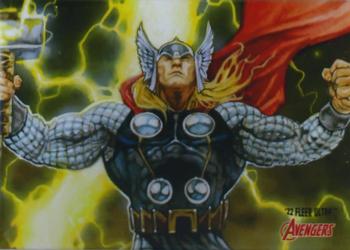 2022 Fleer Ultra Marvel Avengers - 3x3 Puzzle #3 Thor Front