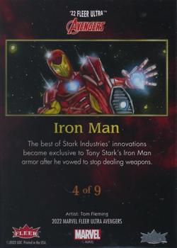 2022 Fleer Ultra Marvel Avengers - 3x3 Puzzle #4 Iron Man Back