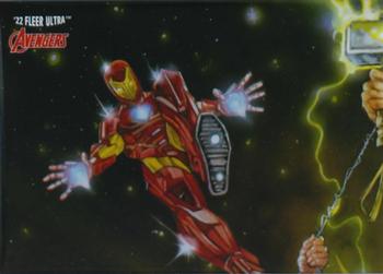 2022 Fleer Ultra Marvel Avengers - 3x3 Puzzle #4 Iron Man Front