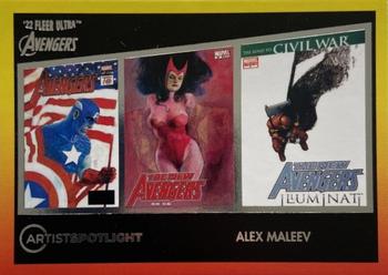 2022 Fleer Ultra Marvel Avengers - Artist Spotlight #AS-9 Alex Maleev Front