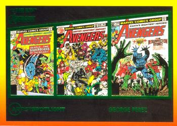 2022 Fleer Ultra Marvel Avengers - Artist Spotlight Green Foil #AS-4 George Perez Front
