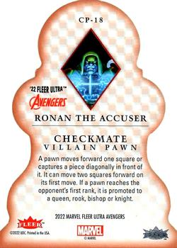 2022 Fleer Ultra Marvel Avengers - Checkmate #CP-18 Ronan the Accuser Back