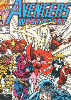 2022 Fleer Ultra Marvel Avengers - Earth's Mightiest Spin-Offs #SO-8 West Coast Avengers Front