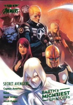 2022 Fleer Ultra Marvel Avengers - Earth's Mightiest Spin-Offs Green Foil #SO-3 Secret Avengers Front