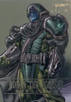 2022 Fleer Ultra Marvel Avengers - Medallions #M-34 Ronan the Accuser Front
