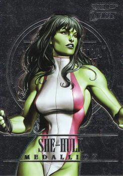 2022 Fleer Ultra Marvel Avengers - Medallions #M-37 She-Hulk Front