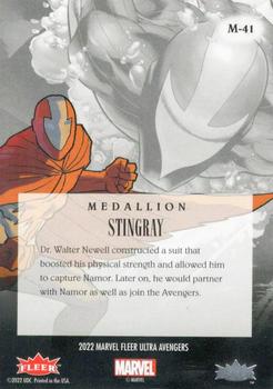 2022 Fleer Ultra Marvel Avengers - Medallions #M-41 Stingray Back