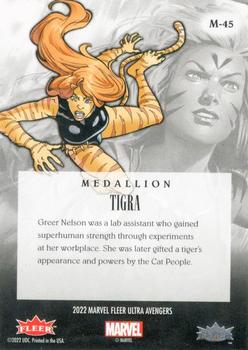 2022 Fleer Ultra Marvel Avengers - Medallions #M-45 Tigra Back