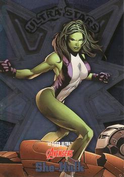 2022 Fleer Ultra Marvel Avengers - Ultra Stars #US37 She-Hulk Front