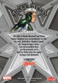 2022 Fleer Ultra Marvel Avengers - Ultra Stars #US39 Speed Back