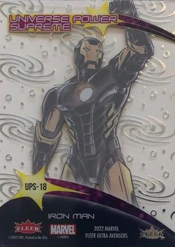2022 Fleer Ultra Marvel Avengers - Universe Power Supreme #UPS-18 Iron Man Back