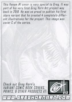 2022 Greg Horn Art (Series 1) #013 Venom Back