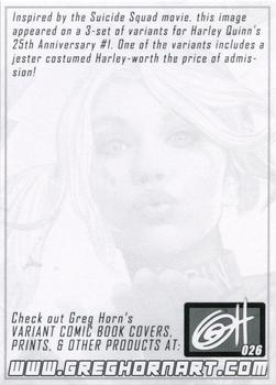 2022 Greg Horn Art (Series 1) #026 Harley Quinn Back