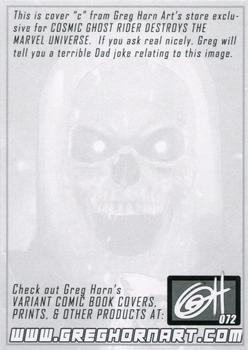 2022 Greg Horn Art (Series 1) #072 Cosmic Ghost Rider Back