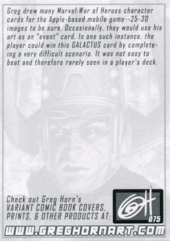 2022 Greg Horn Art (Series 1) #075 Galactus Back
