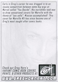 2022 Greg Horn Art (Series 1) #077 Marville Back