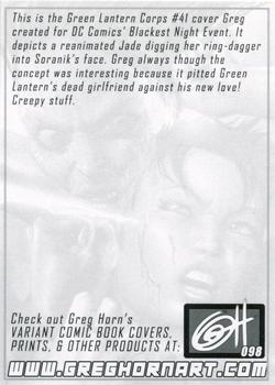 2022 Greg Horn Art (Series 1) #098 Jade VS Soranik Back