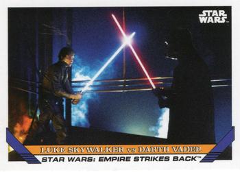 2023 Topps Throwback Thursday Star Wars #80 Luke Skywalker vs Darth Vader Front