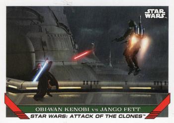 2023 Topps Throwback Thursday Star Wars #81 Obi-Wan Kenobi vs Jango Fett Front